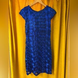 Rubber Ducky Productions, Inc. Vibrant Blue Midi Dress
